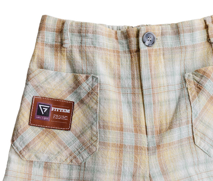 "Turn Heads with Every Step": Our signature leather patch sets the trend. Embrace an era of unparalleled style with FITTEM's checkered charm.