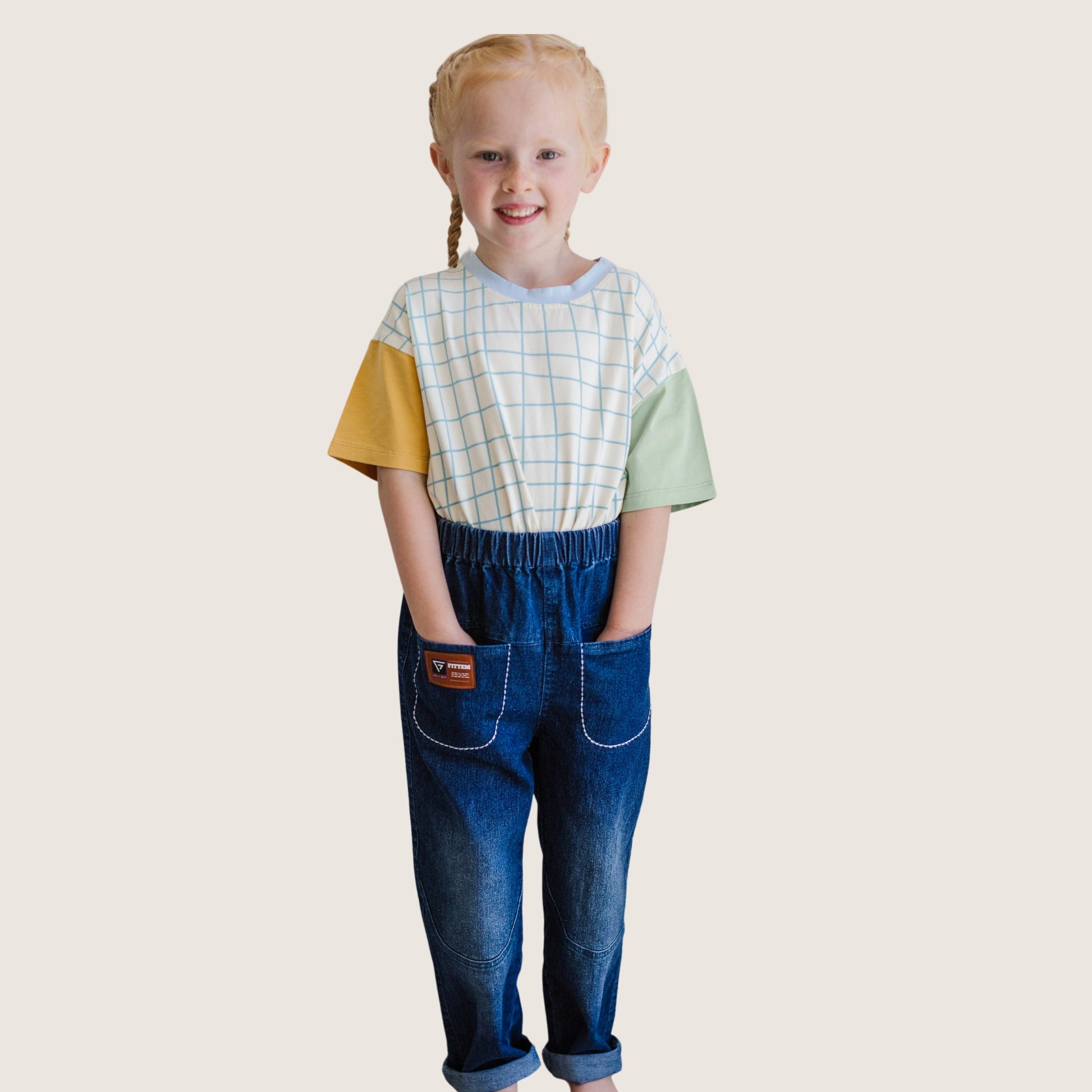 Kids denim pants unisex