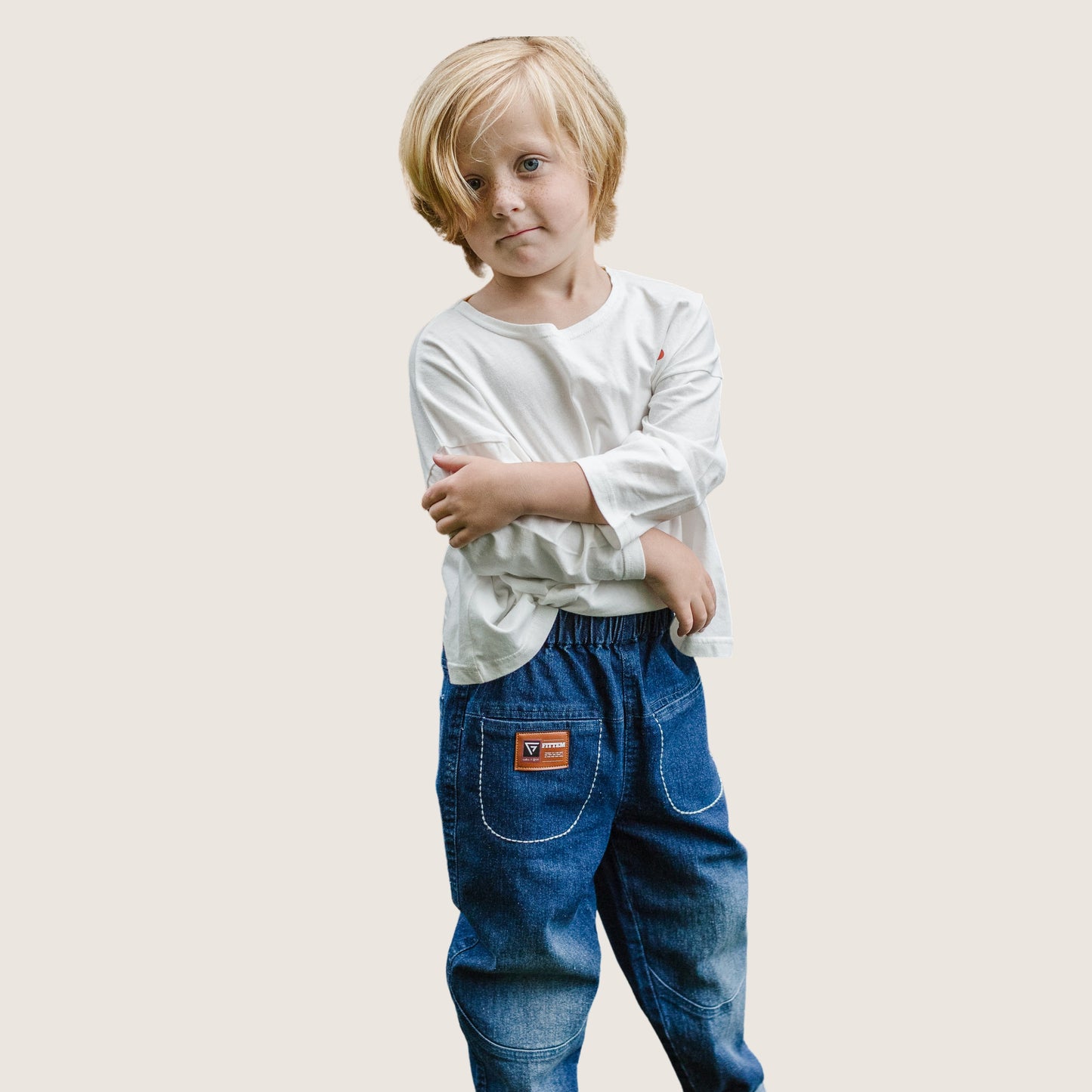 Kids denim pants "Blend Perfection: 70% Cotton, 28% Polyester, 2% Spandex"